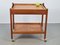 Vintage Bar Cart in Pine Wood Trolley from Erik Gustafsson, Sweden, 1960s 9