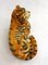 Small Vintage Tiger Sculpture in Polychrome Plaster, 1970s 8