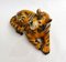 Scultura piccola tigre vintage in gesso policromo, anni '70, Immagine 10