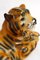 Scultura piccola tigre vintage in gesso policromo, anni '70, Immagine 2