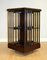 Edwardian Brown Inlaid Revolving Bookcase Table 7