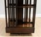 Edwardian Brown Inlaid Revolving Bookcase Table 9