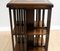 Edwardian Brown Inlaid Revolving Bookcase Table 12