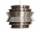 Lampada a sospensione Trava in alluminio spazzolato di Carl Thore per Granhaga Metallindustri, Svezia, anni '60, Immagine 1
