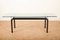 LC 6 Table in Matt Black Lacquered Steel Frame, Ribbed Glass Top 1