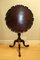 Chippendale Tilt Top Tea Table with Pie Crust Edge in Brown 5