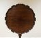 Chippendale Tilt Top Tea Table with Pie Crust Edge in Brown 4