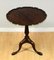Chippendale Tilt Top Tea Table with Pie Crust Edge in Brown 10