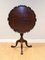 Chippendale Tilt Top Tea Table with Pie Crust Edge in Brown 1