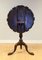 Chippendale Tilt Top Tea Table with Pie Crust Edge in Brown 17