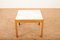 Side Table in Wood & White Marble Top 7
