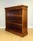 Bradley Burr Yew Wood Low Open Bookcase with Adjustable Shelves 2