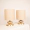 Lampes de Bureau Gold Edition 24K C-363, Italie, 1970s, Set de 2 3