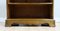 Vintage Yew Wood Open Dwarf Library Bookcase with Drawers 10