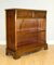 Vintage Yew Wood Open Dwarf Library Bookcase with Drawers 1