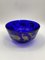 Blue Glass Bowl with Animal Motifs in Silver by Marco Susani & Elisabeth Vidal for Sottsass Associati, Italy, 1990s, Image 2