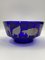 Blue Glass Bowl with Animal Motifs in Silver by Marco Susani & Elisabeth Vidal for Sottsass Associati, Italy, 1990s, Image 5