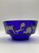 Blue Glass Bowl with Animal Motifs in Silver by Marco Susani & Elisabeth Vidal for Sottsass Associati, Italy, 1990s, Image 9