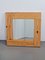 Vintage Scandinavian Square Pine Wood Mirror, 1970s, Image 4