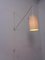 Lampada da parete orientabile in ottone, Italia, anni '50, Immagine 11