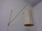 Verstellbare Wandlampe aus Messing, Italien, 1950er 8