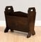 Charming School Oak Magazine Rack with Double Compartment, Image 1