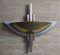 Zweifarbige Art Deco Wandlampe aus Messing & Chrom, 1980er 6