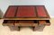 Late 20th Century Pedestal Desk with Gold Tooled Red Leather Top from Waring & Willow 5