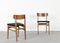 Mid-Century Teak and Velvet Dining Chairs, 1960s, Set of 4, Image 2