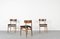 Mid-Century Teak and Velvet Dining Chairs, 1960s, Set of 4 3