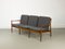 Danish Teak and Wool Lounge Sofa by Svend Aage Eriksen for Glostrup, 1960s, Image 6