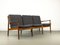 Danish Teak and Wool Lounge Sofa by Svend Aage Eriksen for Glostrup, 1960s, Image 1