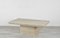 Vintage Italian Minimalist Travertine Geometric Coffee Table, 1970s, Image 1