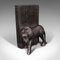 Oriental Carved Lion Bookends, 1890s, Set of 2 7