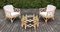 Table & Chairs by McGuire, 1980s, Set of 3 5
