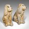 English Cocker Spaniel Figures in Plaster, 1890s, Set of 2 1