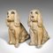 English Cocker Spaniel Figures in Plaster, 1890s, Set of 2 3