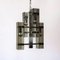 Vintage Space Age Hanging Lamp in Chrome and Glass from Veca, 1970s 5
