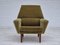 Danish Highback Armchair in Upholstery, Green Velour & Teak Wood by Georg Thams for Vejen Polstermøbelfabrik, 1970s, Image 4