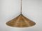 Pencil Split Reed, Rattan, Bamboo & Brass Pendant Lamp by Gabriella Crespi, 1970s 2