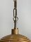 Lámpara colgante de caña dividida, ratán, bambú y latón de Gabriella Crespi, años 70, Imagen 5