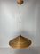 Lámpara colgante de caña dividida, ratán, bambú y latón de Gabriella Crespi, años 70, Imagen 1
