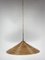 Pencil Split Reed, Rattan, Bamboo & Brass Pendant Lamp by Gabriella Crespi, 1970s 3