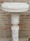 Italian Empire Carved Carrara Marble Pedestal Tables, 1890s, Set of 2 8