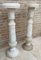 Italian Empire Carved Carrara Marble Pedestal Tables, 1890s, Set of 2 9