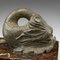 Chinesischer Serpentine Briefbeschwerer aus Speckstein & Marmor 9