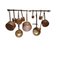 Late 19th Century Spanish Copper Pan and Kitchen Utensils, Set of 12 4