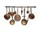 Late 19th Century Spanish Copper Pan and Kitchen Utensils, Set of 12, Image 1