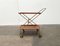 Mid-Century Foldable Teak and Metal Bar Trolley from Silva Denmark, 1960s 10