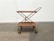 Mid-Century Foldable Teak and Metal Bar Trolley from Silva Denmark, 1960s, Image 10